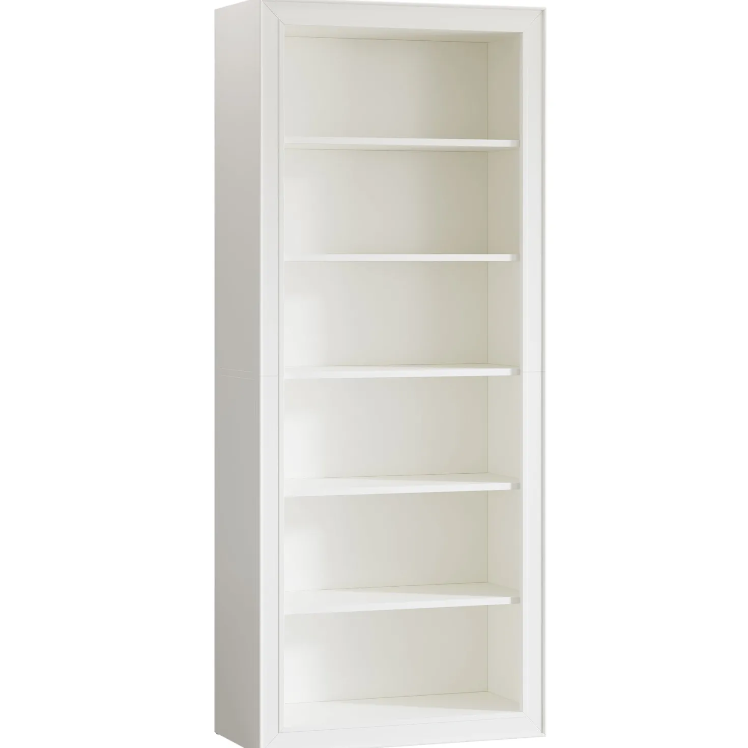 75" Bookcase, 6-Tier Modern Bookshelf Open Display Storage Shelves