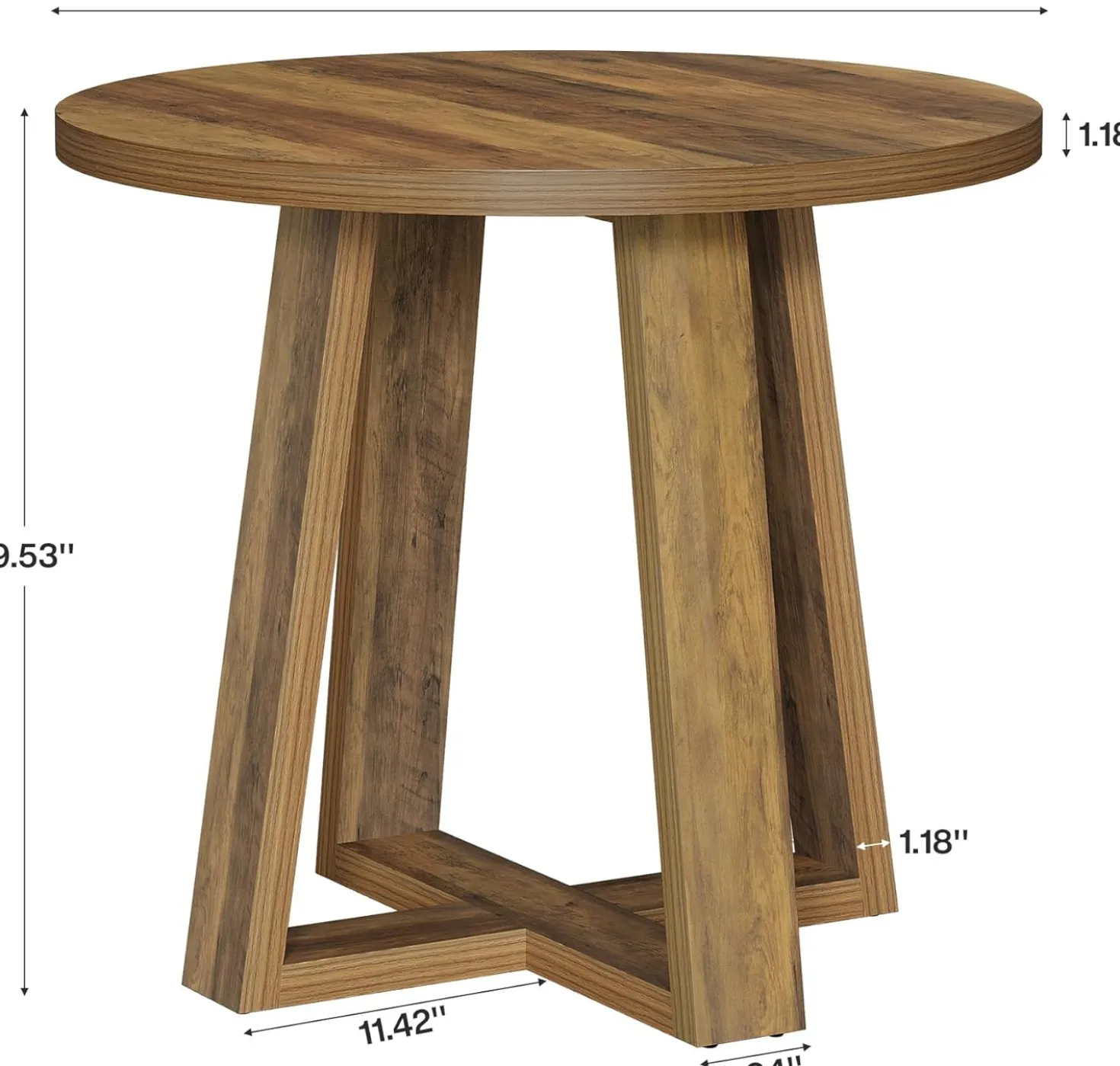 31.5" Conference Table, Farmhouse Home Office Meeting Desk for 2-4