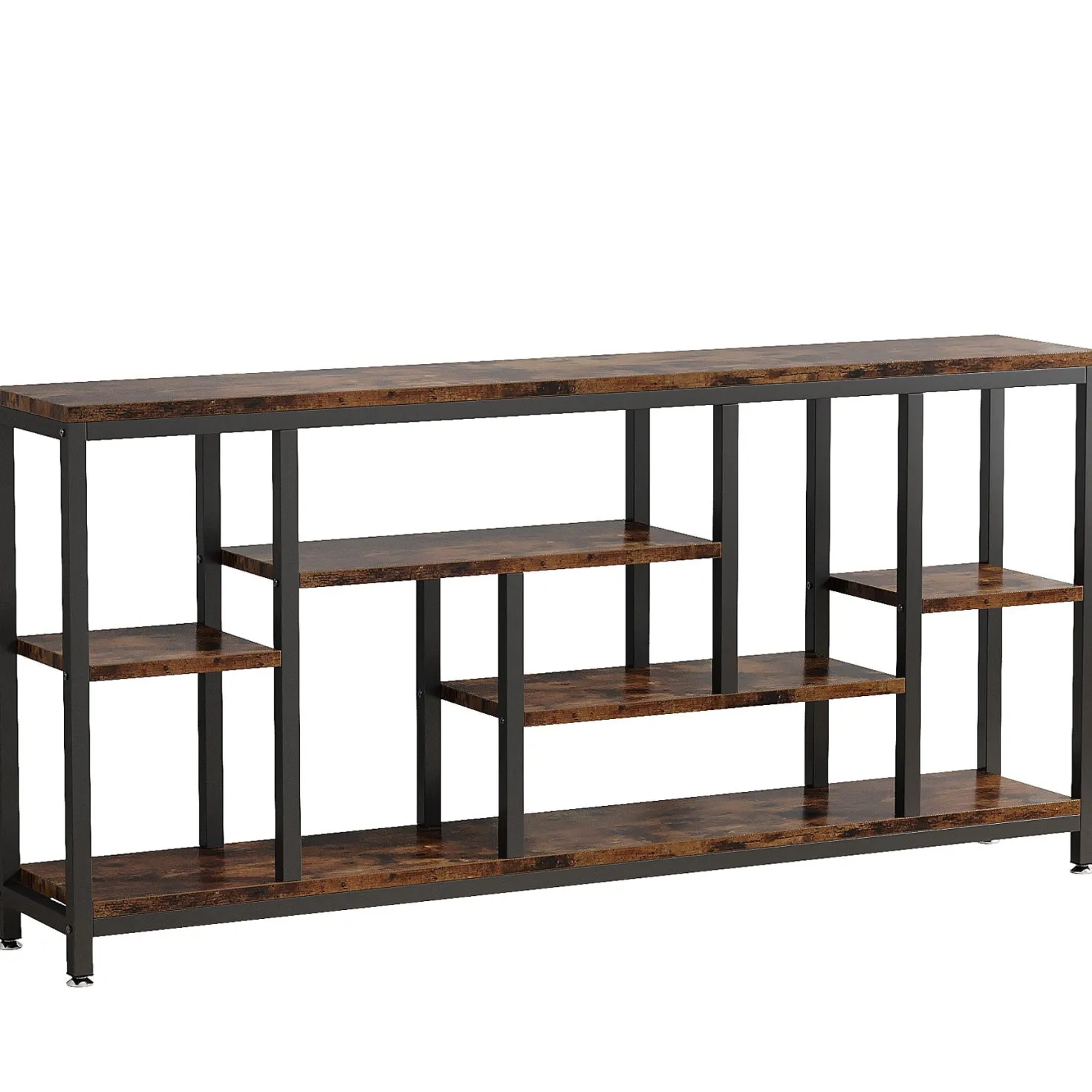 70.9" Console Table Entryway Sofa Table with Storage Shelves