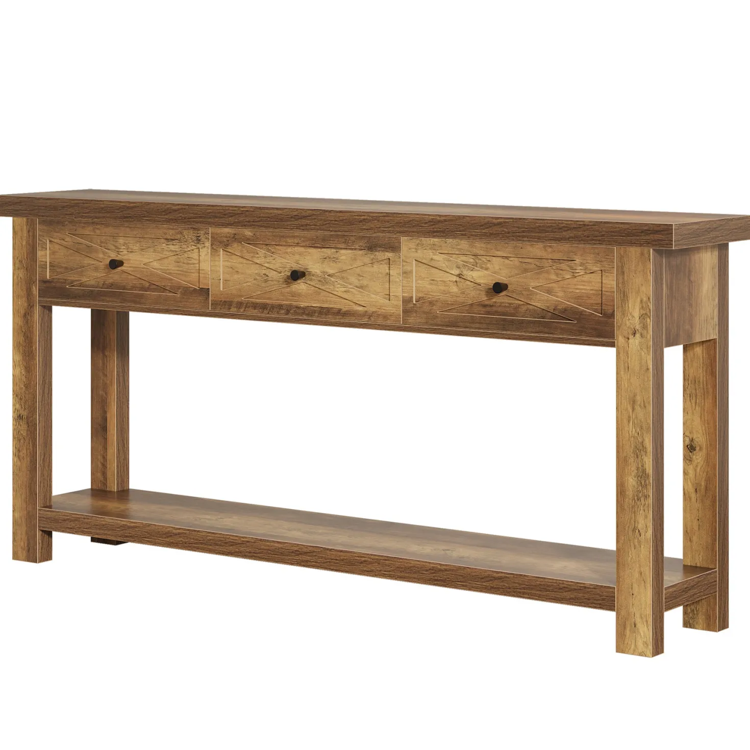 70.9” Console Table with 3 Drawers, Narrow Entryway Table with Storage Shelf