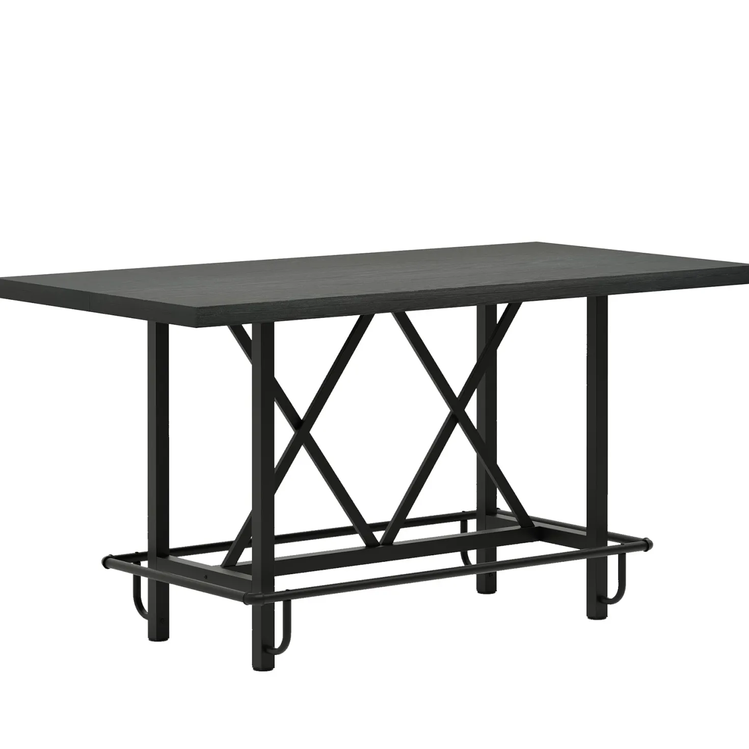 63" Dining Table, Rectangular Kitchen Table for 6 People