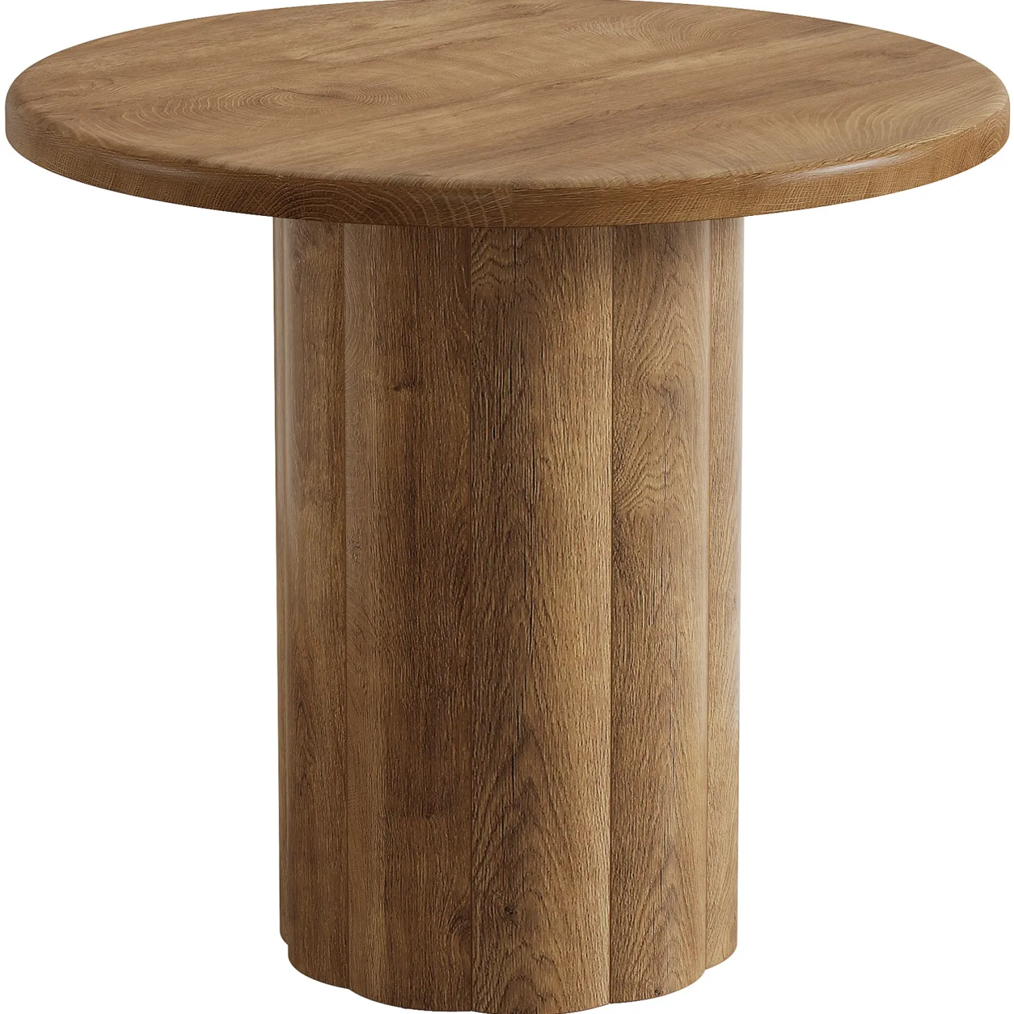 31.5" Dining Table, Small Round Kitchen Table with Sturdy Base for 2-4
