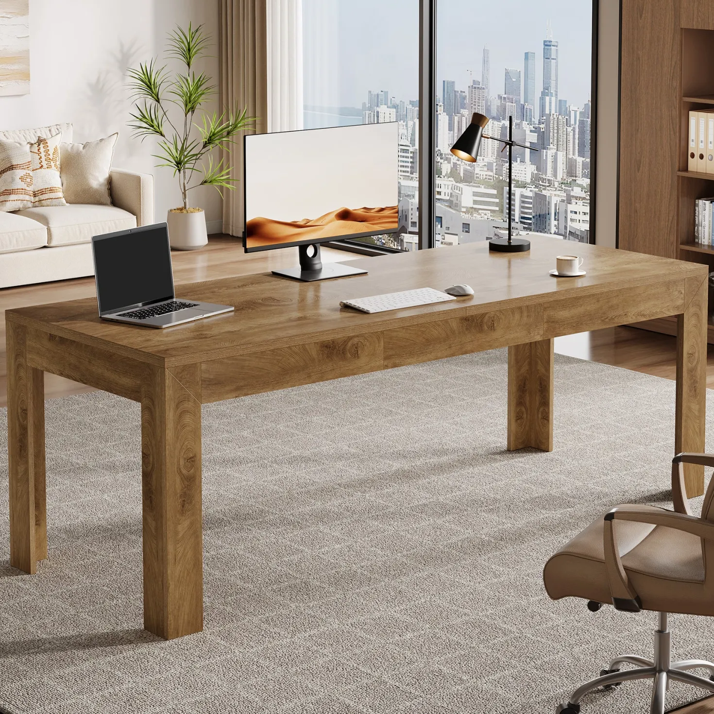 78.7" Executive Desk, 2-Person Desk Computer Office Desk Workstation