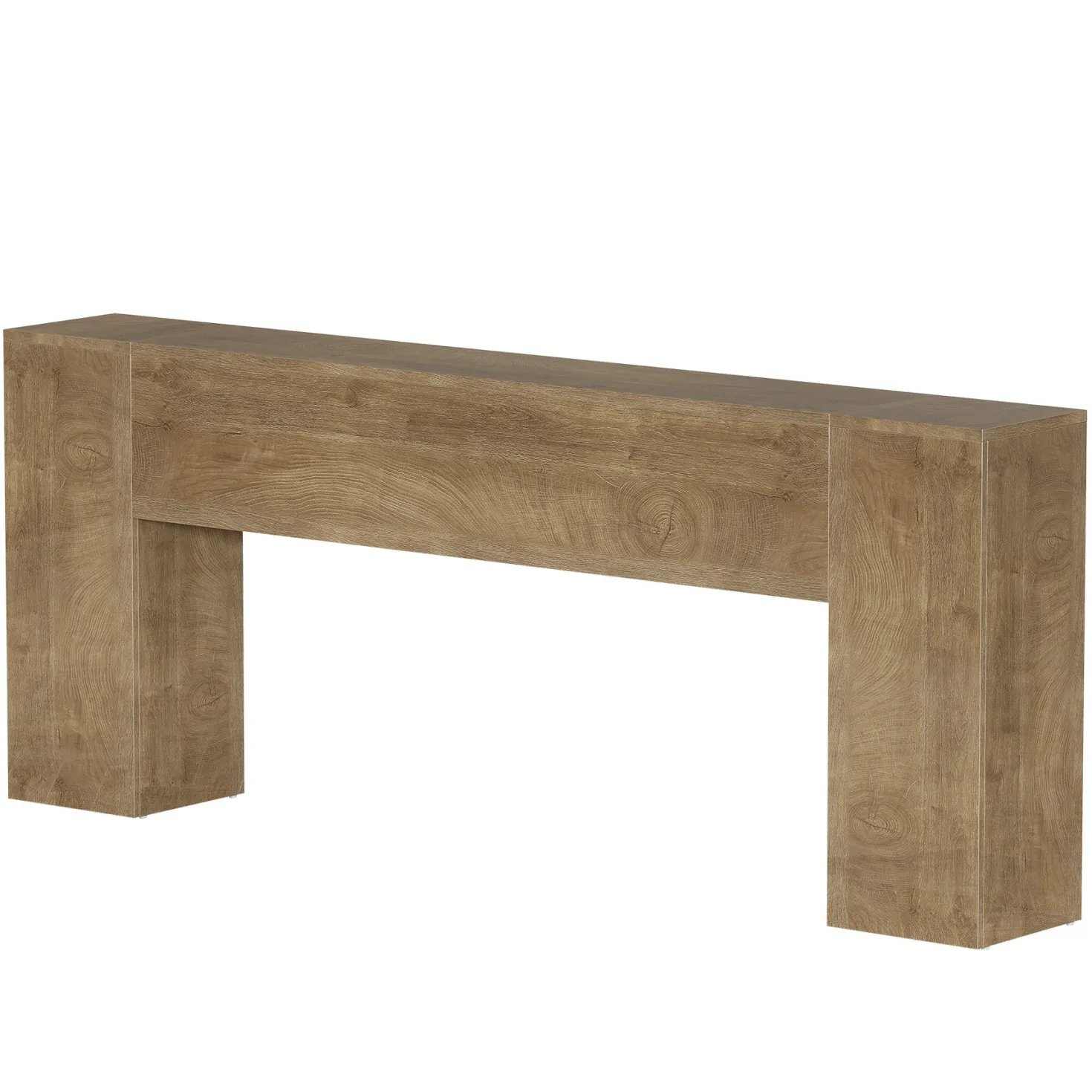 79" Extra Long Console Table, Farmhouse Sofa Table with Double Pedestal Base for Entryway & Living Room