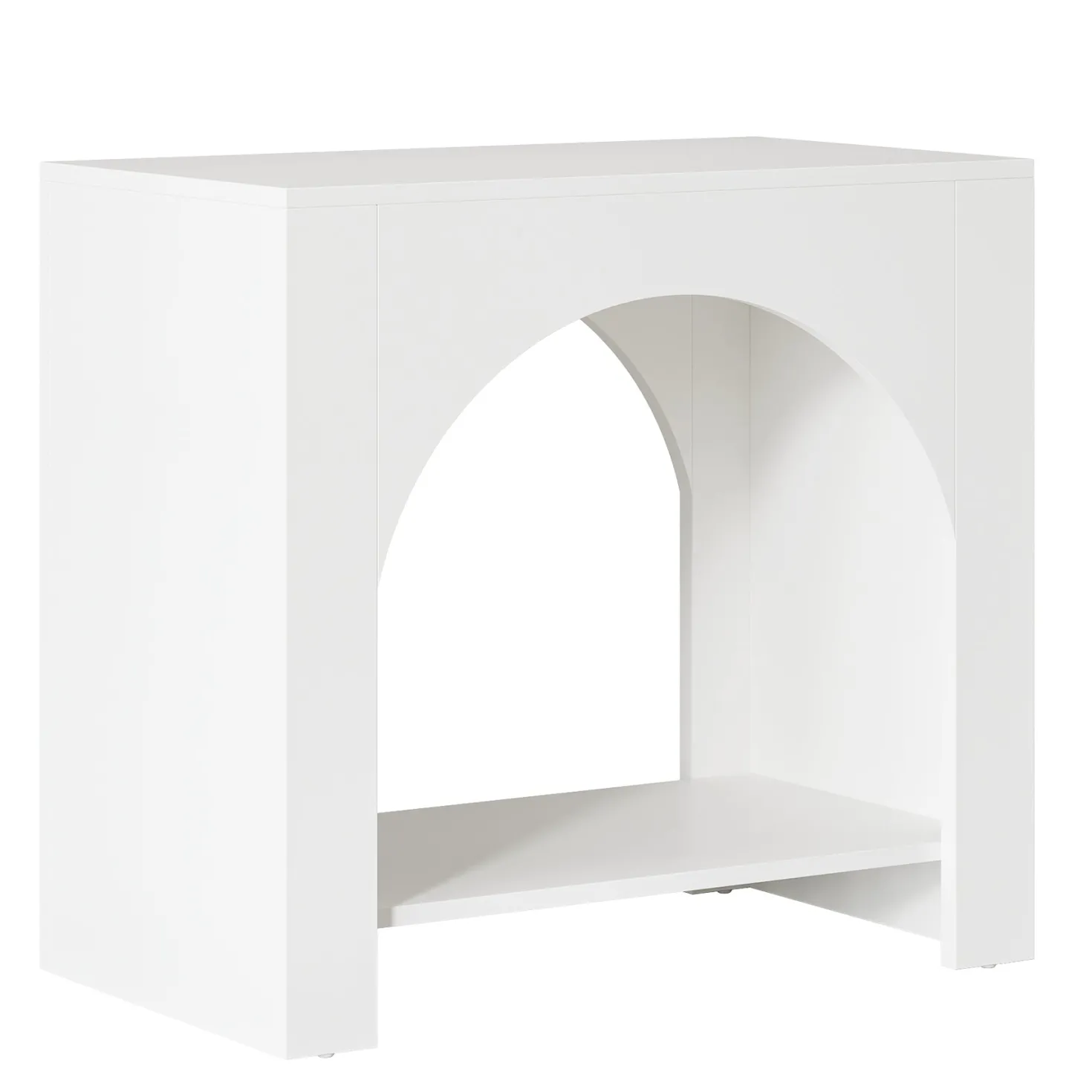27" Nightstand, Farmhouse Bedside Table with Storage