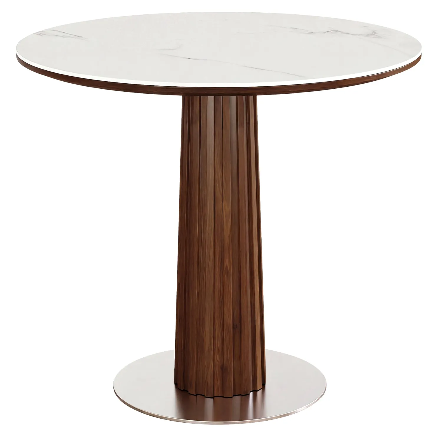 31.5" Round Conference Table, Modern Small Meeting Room Table for 2-4 People for Office
