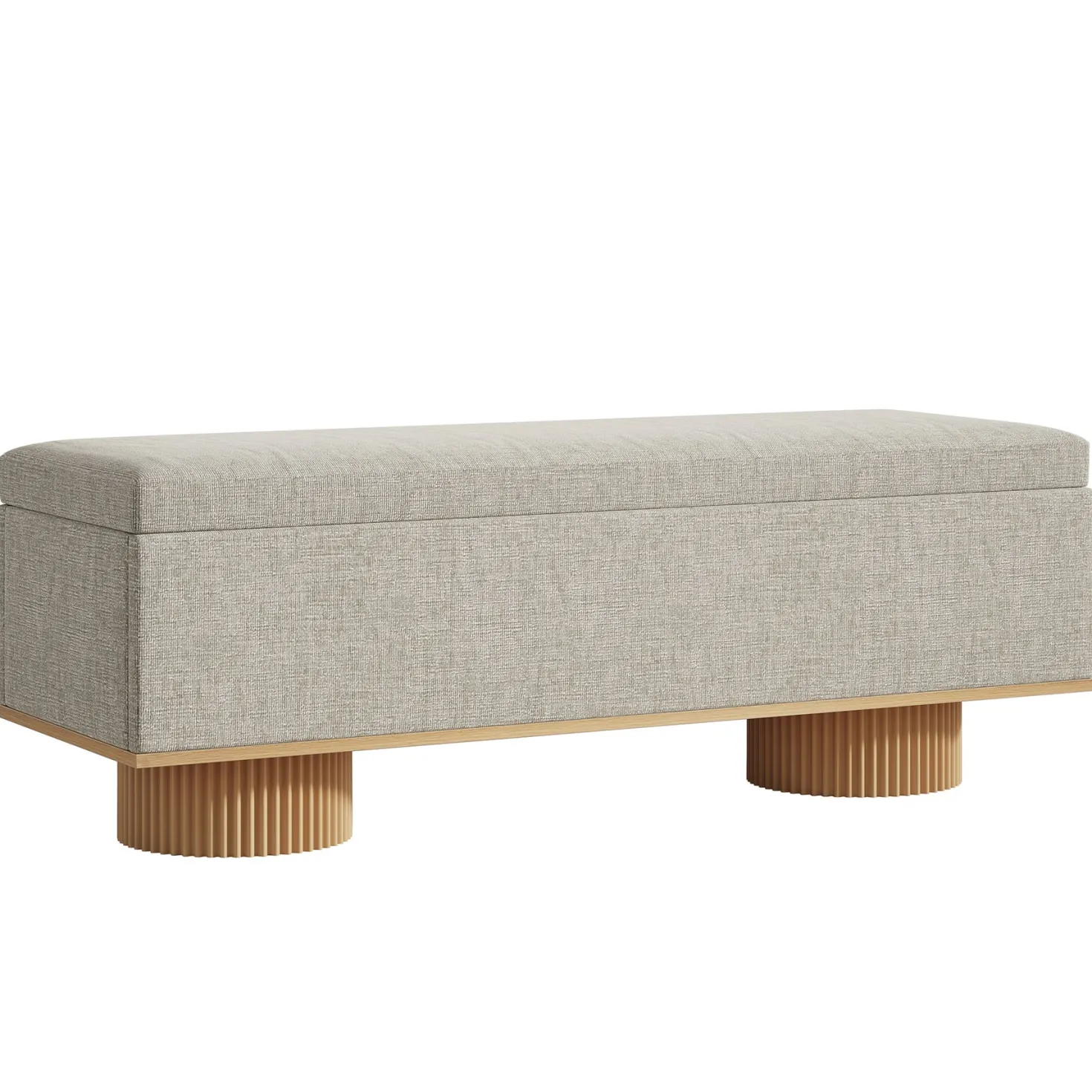 50.4" Shoe Bench, Upholstered Entryway Bench with Flip Up Storage