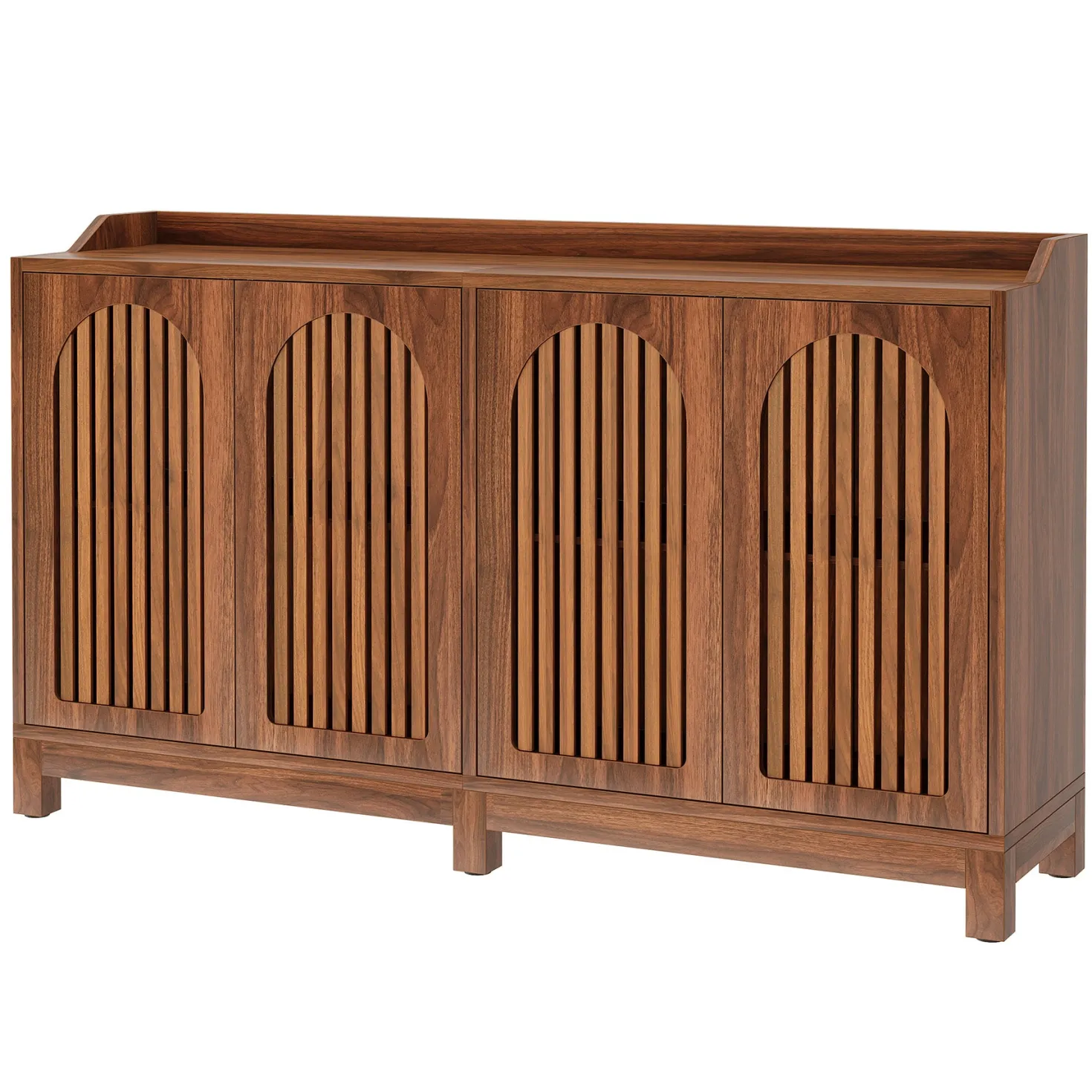 57" Sideboard Buffet, Farmhouse Storage Cabinet with Adjustable Shelf