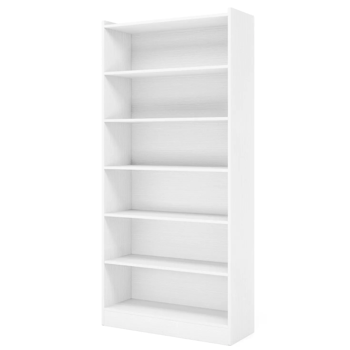 72" Tall Bookcase, 6-Tier Freestanding Bookshelf for Home Office