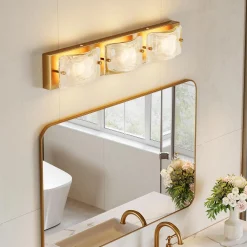 Cloud Glass Vanity Light, LED Modern Bathroom Wall Lighting Fixtures