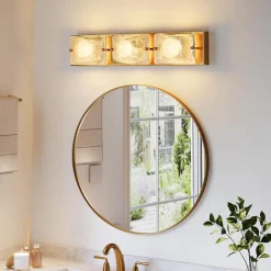 Cloud Glass Vanity Light, LED Modern Bathroom Wall Lighting Fixtures