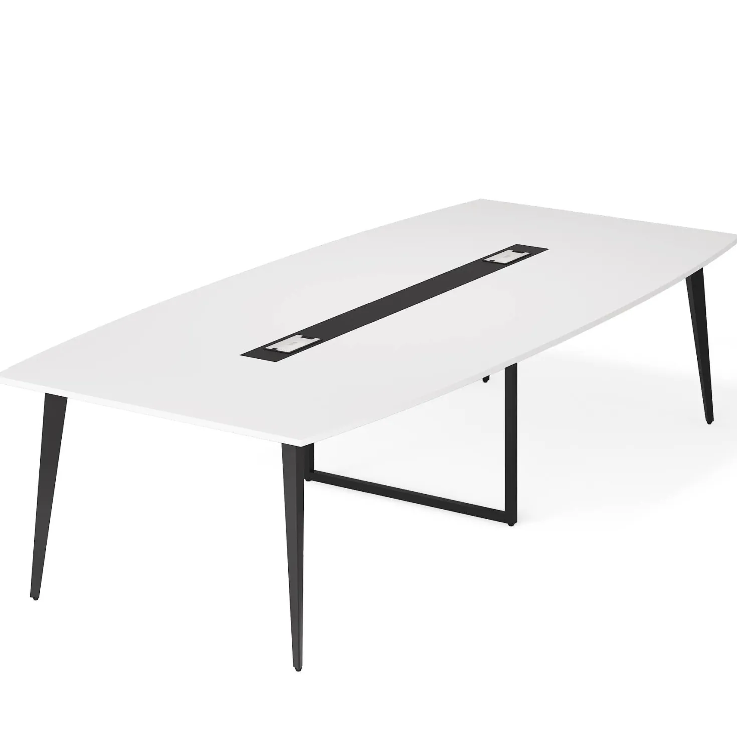 6FT / 8FT Conference Table, Modern Boat Shaped Meeting Table