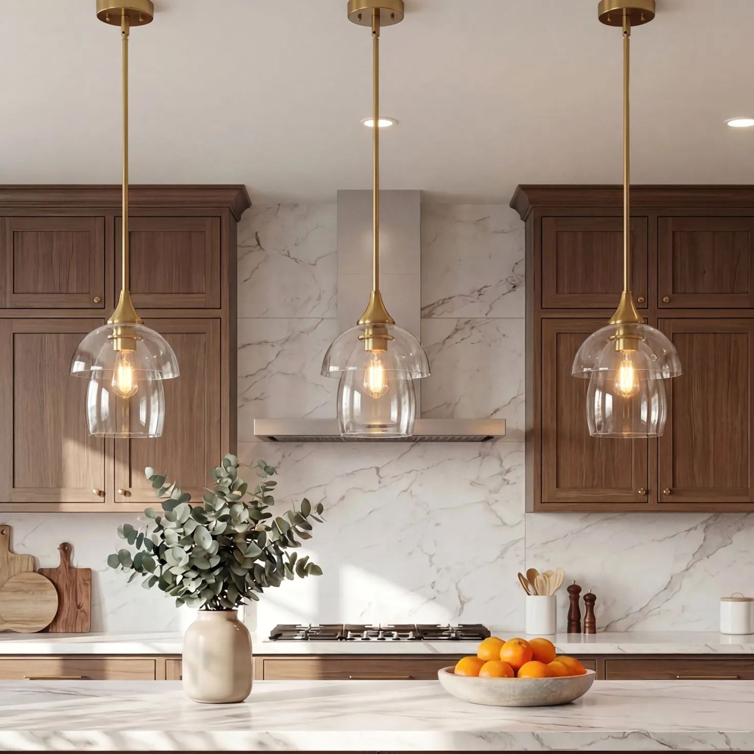 1-Light Pendant Lighting, Modern Island Chandelier Ceiling Light Fixture with Unique Design
