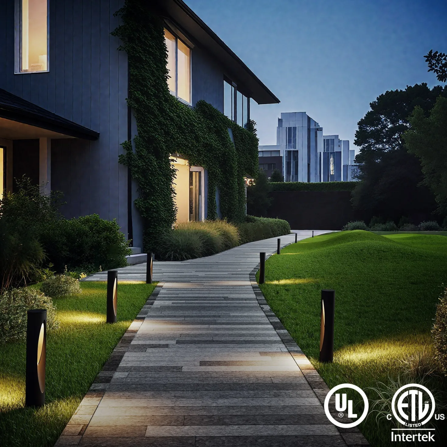 6-Pack Low-Voltage Landscape Lights, 4.8W LED Pathway Lights