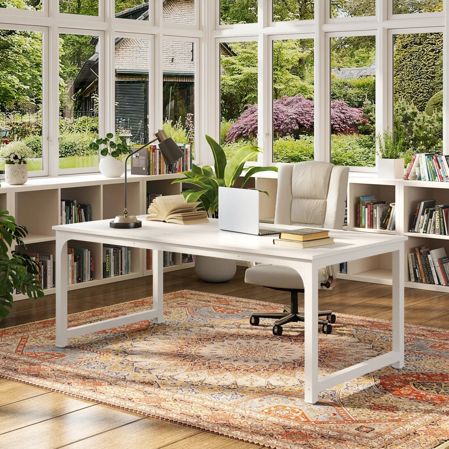 Simple Conference Table, Rectangular Meeting Table Computer Desk