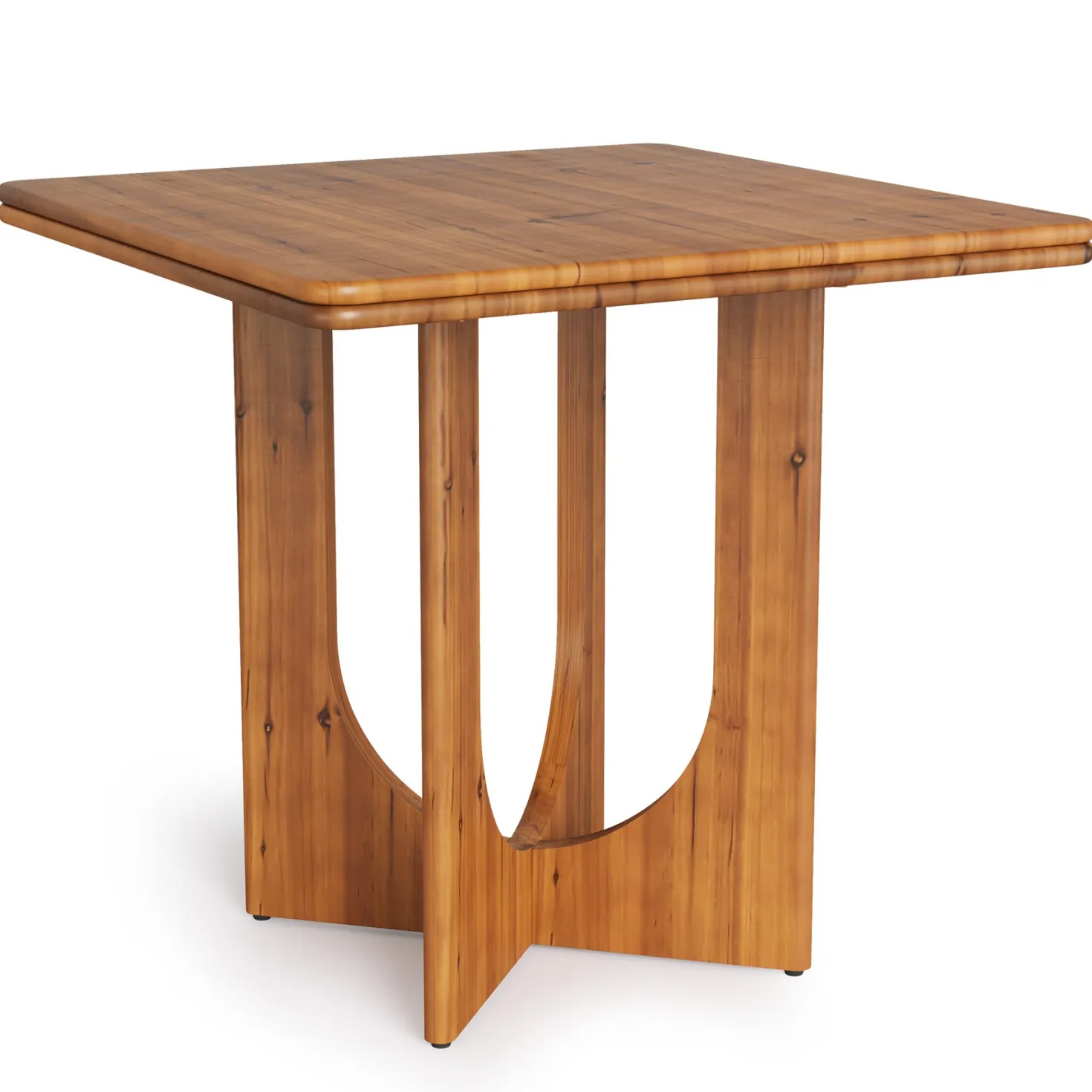 Square Solid Wood Dining Table, 31.5" Kitchen Table for 2-4 People