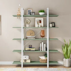 5-Tier Bookshelf, Open Etagere Bookcase Storage Display Rack