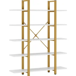 5-Tier Bookshelf, Open Etagere Bookcase Storage Display Rack