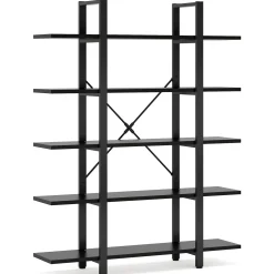 5-Tier Bookshelf, Open Etagere Bookcase Storage Display Rack