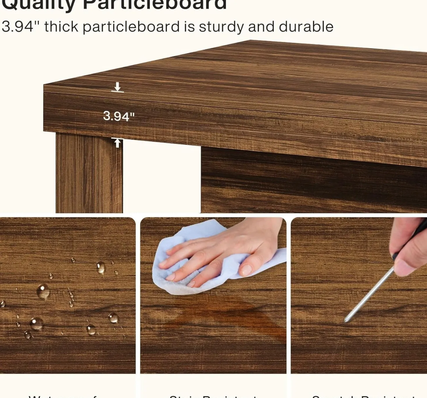 3-Tier Kitchen Island, 55" Width Kitchen Shelf with Large Worktop