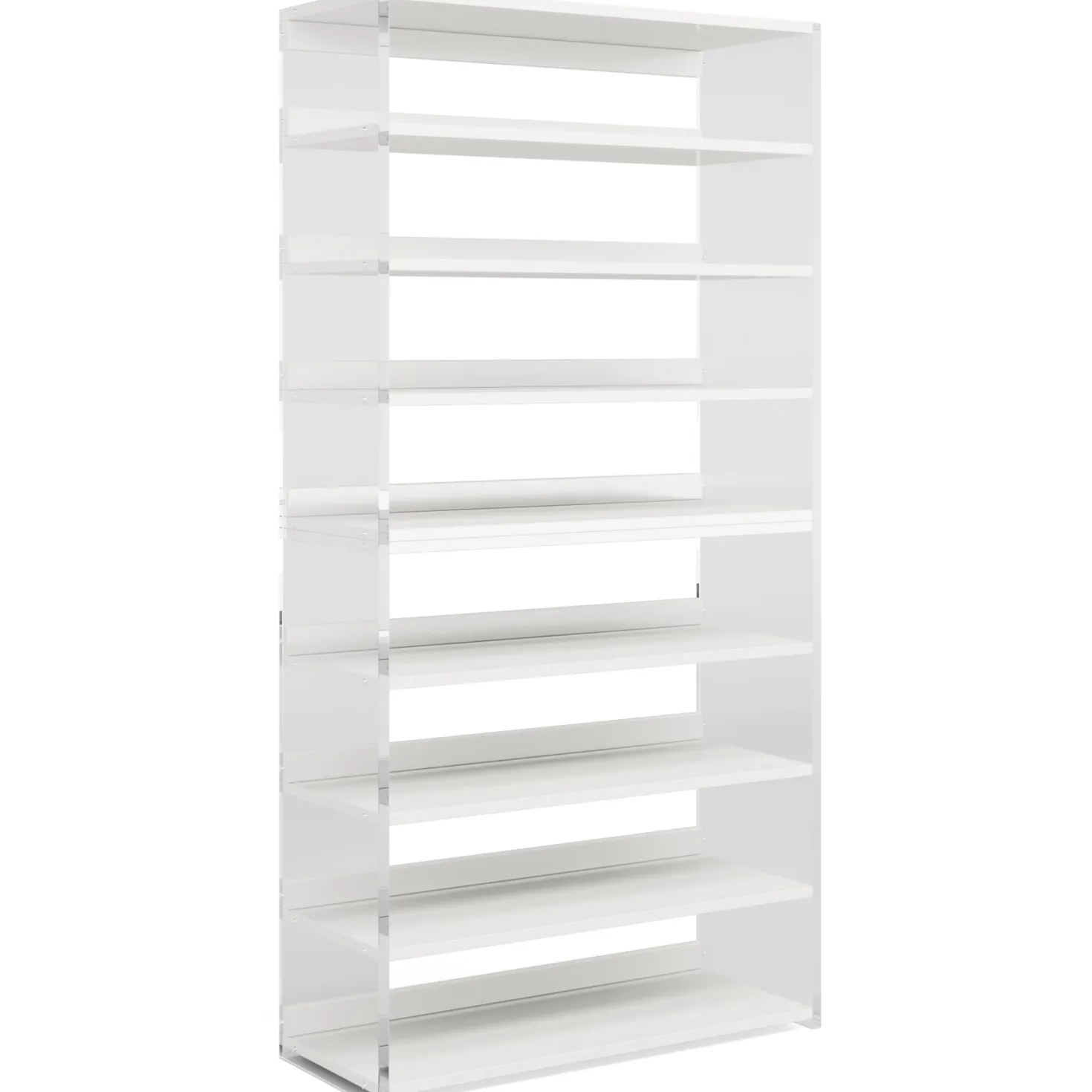 8-Tier Shoe Rack, 32 Pair Modern Shoe Storage Cabinet