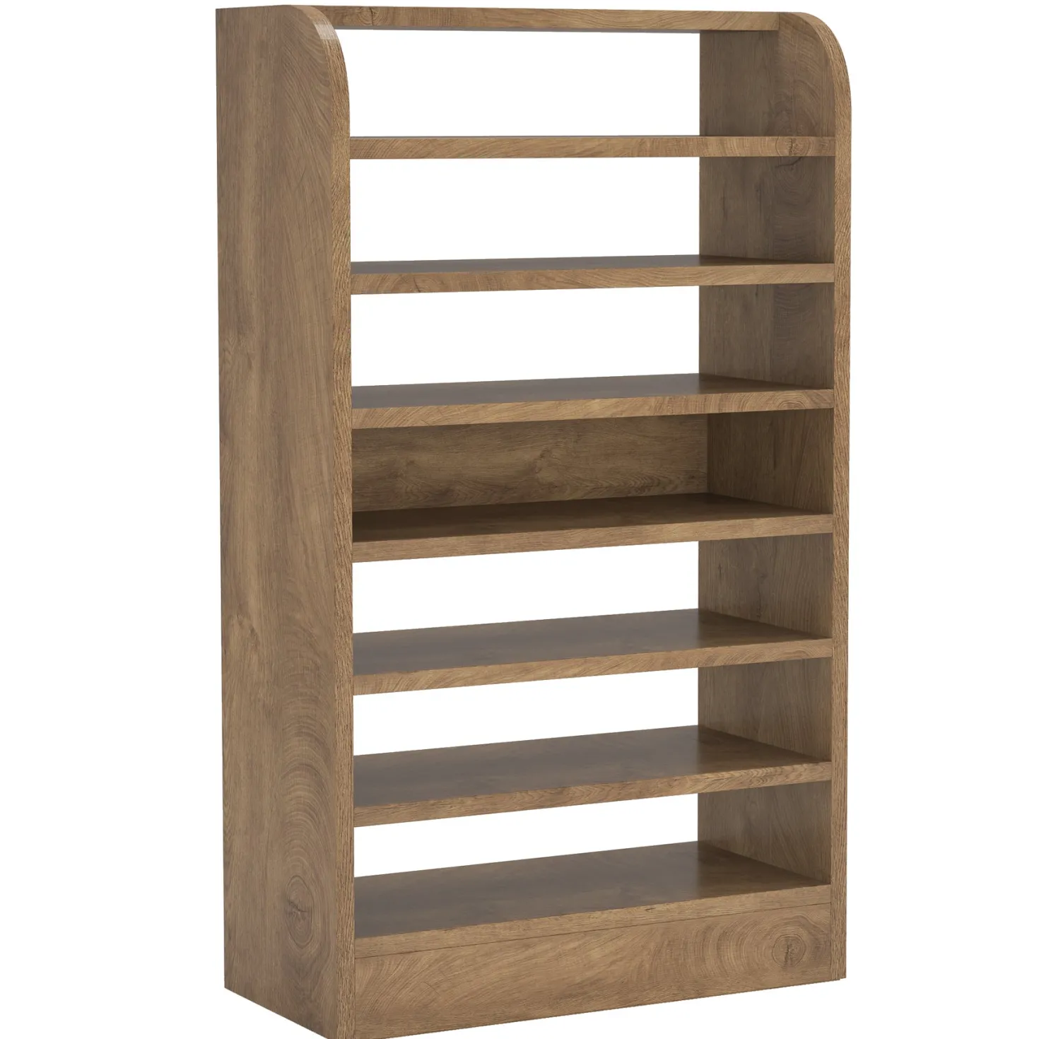 8-Tier Shoe Rack, Wooden Shoe Shelf Shoe Storage Cabinet