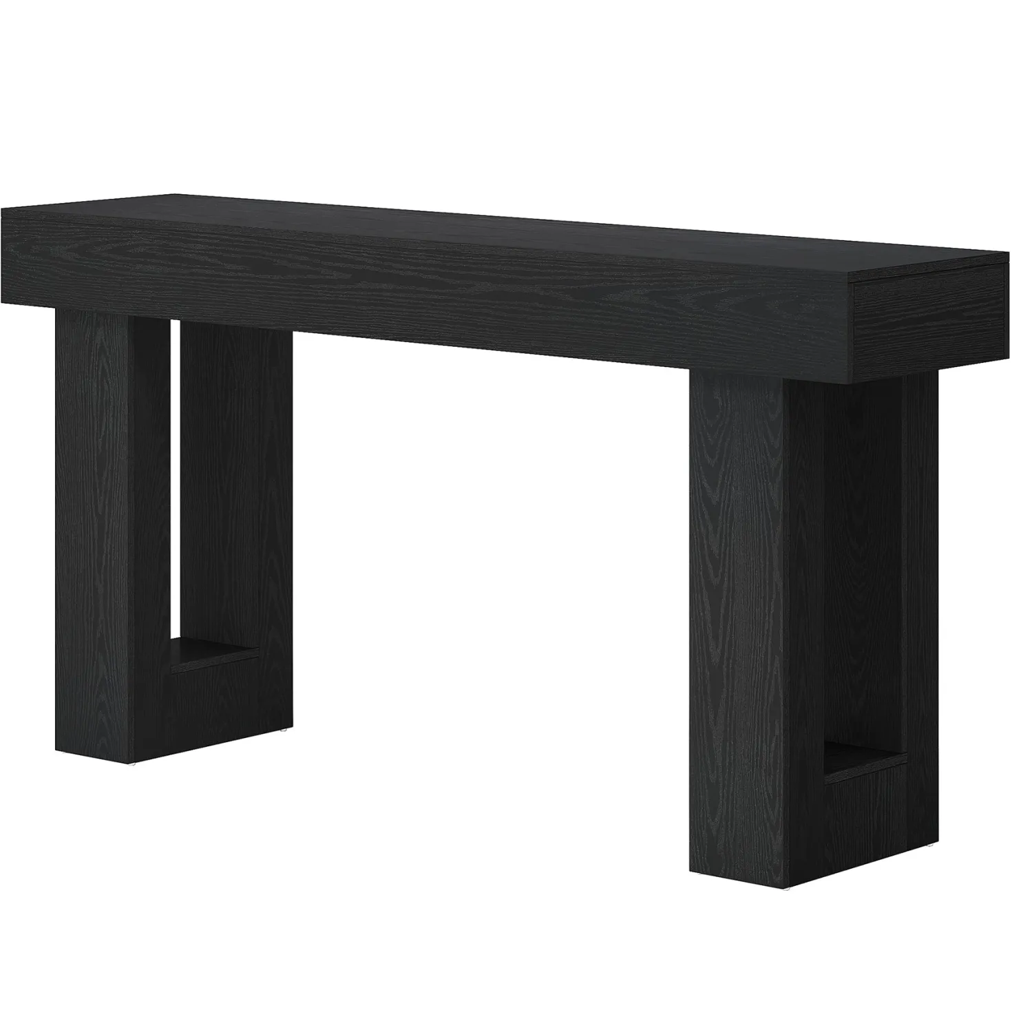 Wooden Sofa Table, 63-Inch Modern Console Table For Living Room